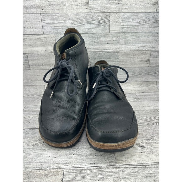 Olukai Kamuela Mens Black‎ Leather Chukka Boots Size 11 10131-4033 main image 6